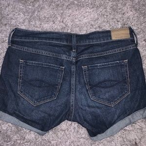Abercrombie and Fitch low rise denim shorts